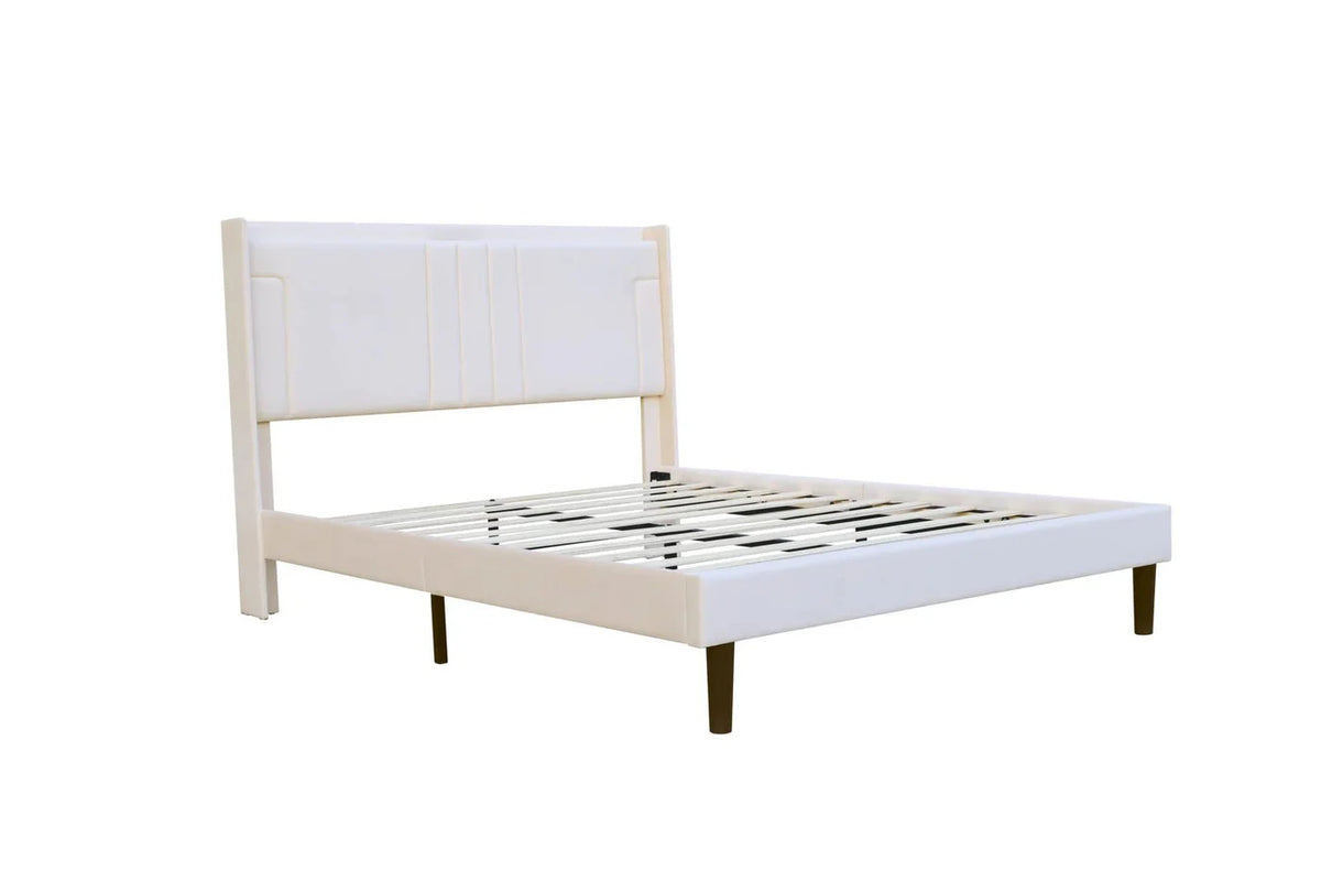 Lara Velvet King Bed Modern Design