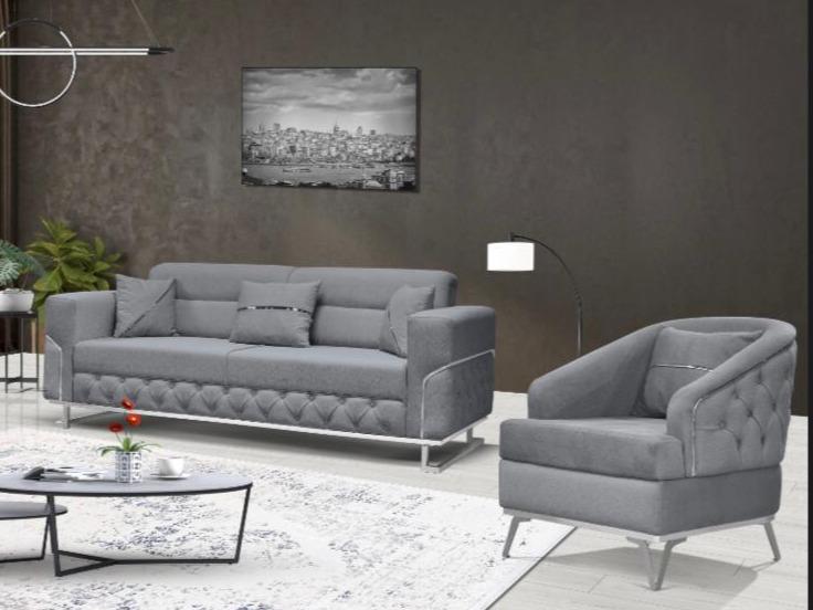 PARMA 3+2 or 3+2+1 SEATER SOFA AVAILABLE IN GREY,BLACK & CREAM COLOURS