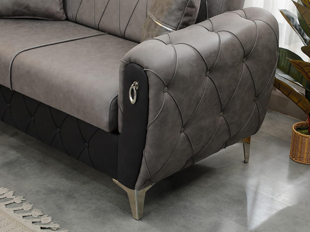 3+2 seater sofa bed - Suede materia - High quality yu