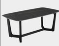 Zenith Ceramic Coffee Table in Black Colour Modern Design for Living Room