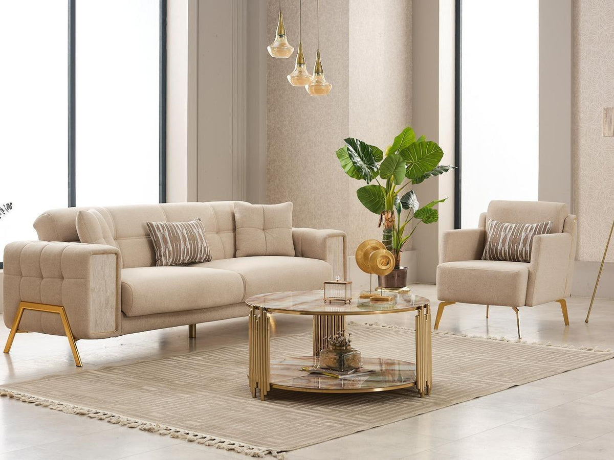 3+2 seater sofa bed in velvet